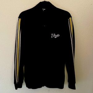 VLADO TRACK SUIT METALLIC GOLD SIDE STRIPE 4 POCKETS
